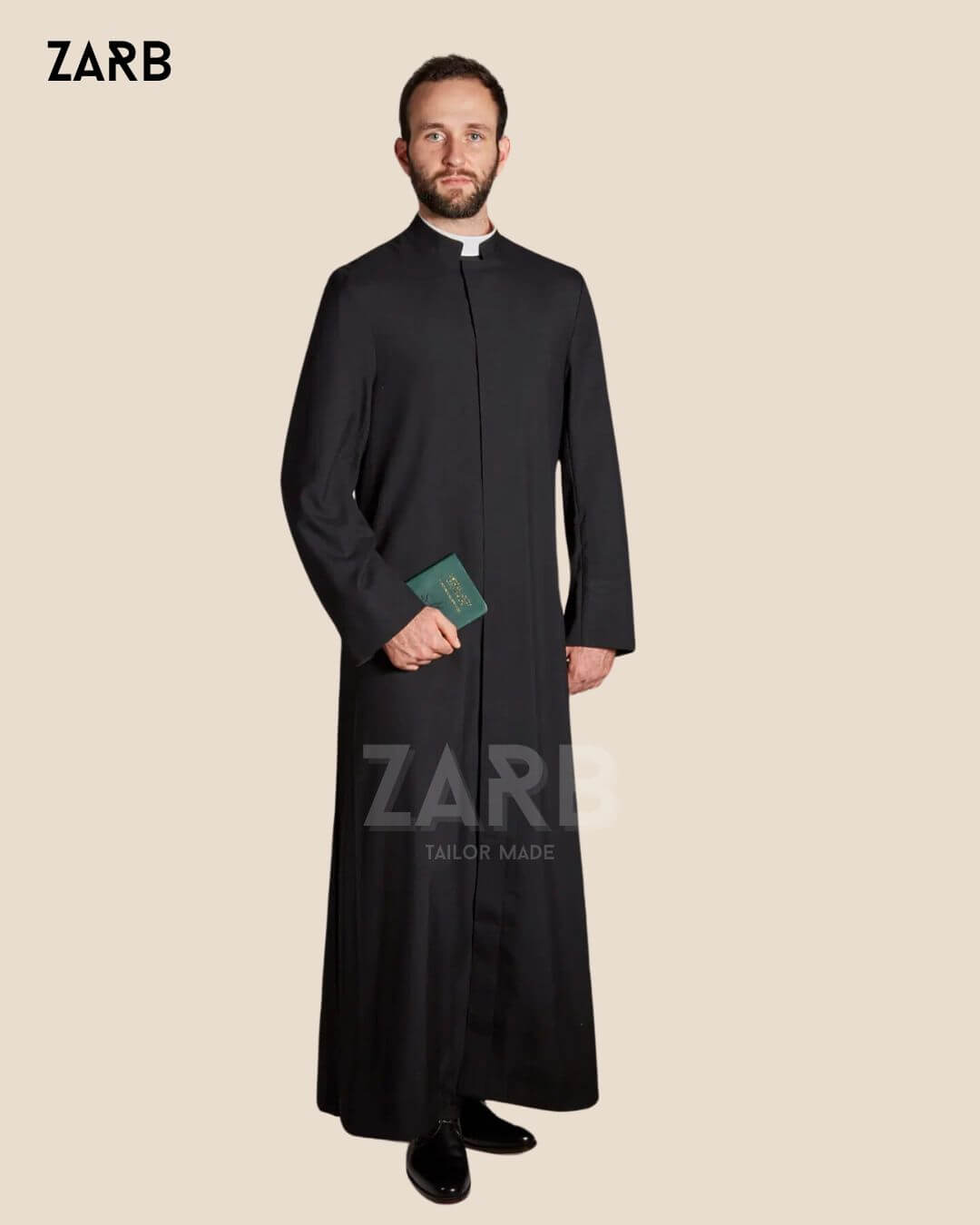 Black Roman Soutane - Soutane Noire Romaine | Custom Tailored Catholic Clergy Cassock