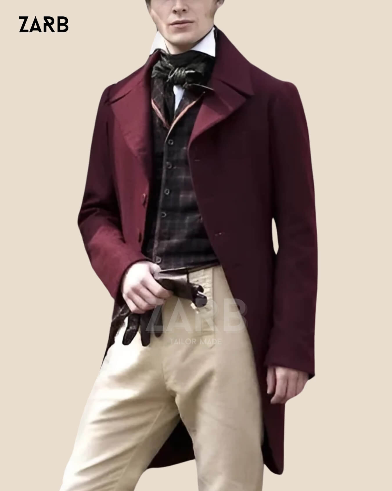 Burgundy Wedding Tailcoat - Gentleman's Choice | Perfect Fit Guaranteed