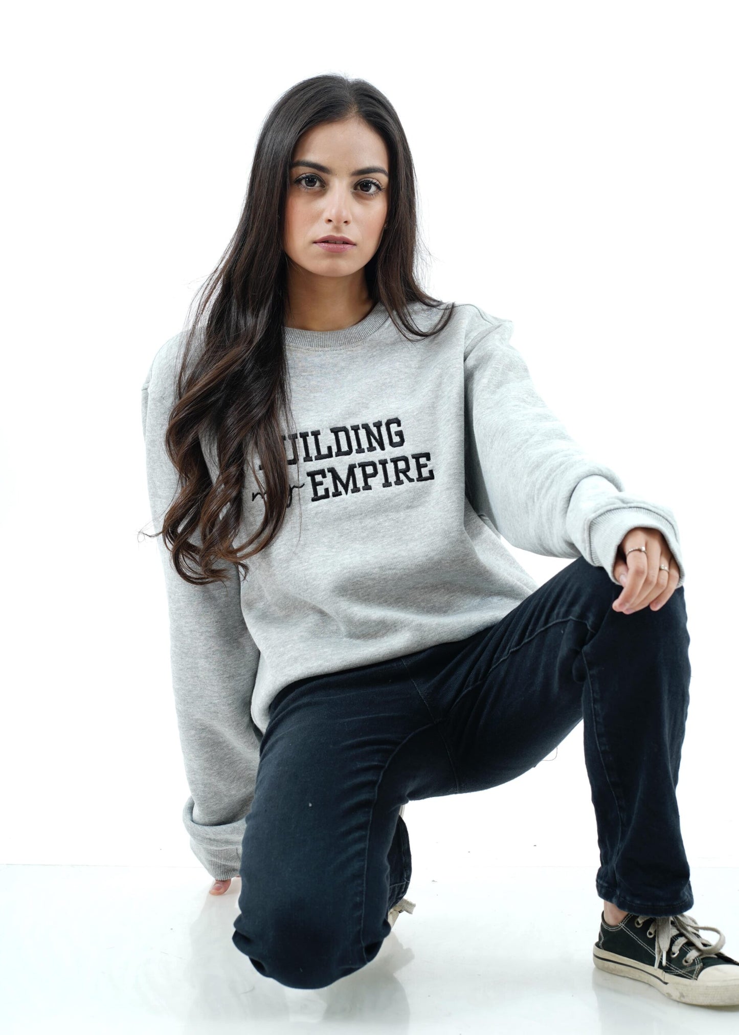 Grey oversized sweatshirt