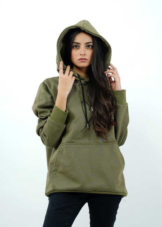 green hoodie