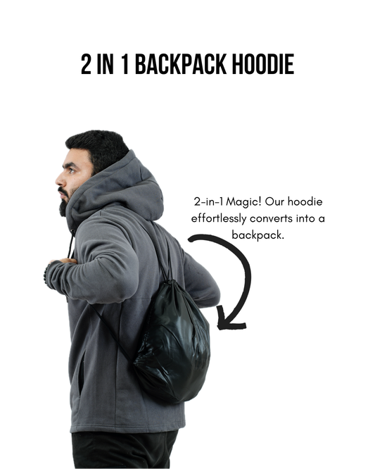 2 in 1 BackPack Hoodie