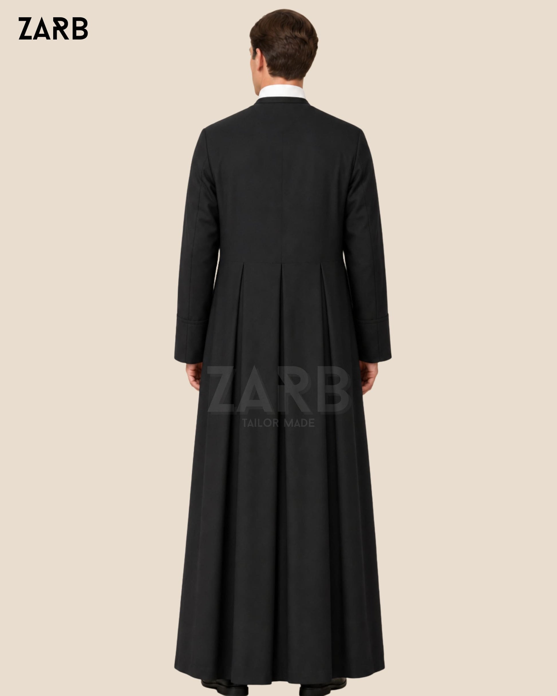Black Oratorian Habit with 3 back pleats