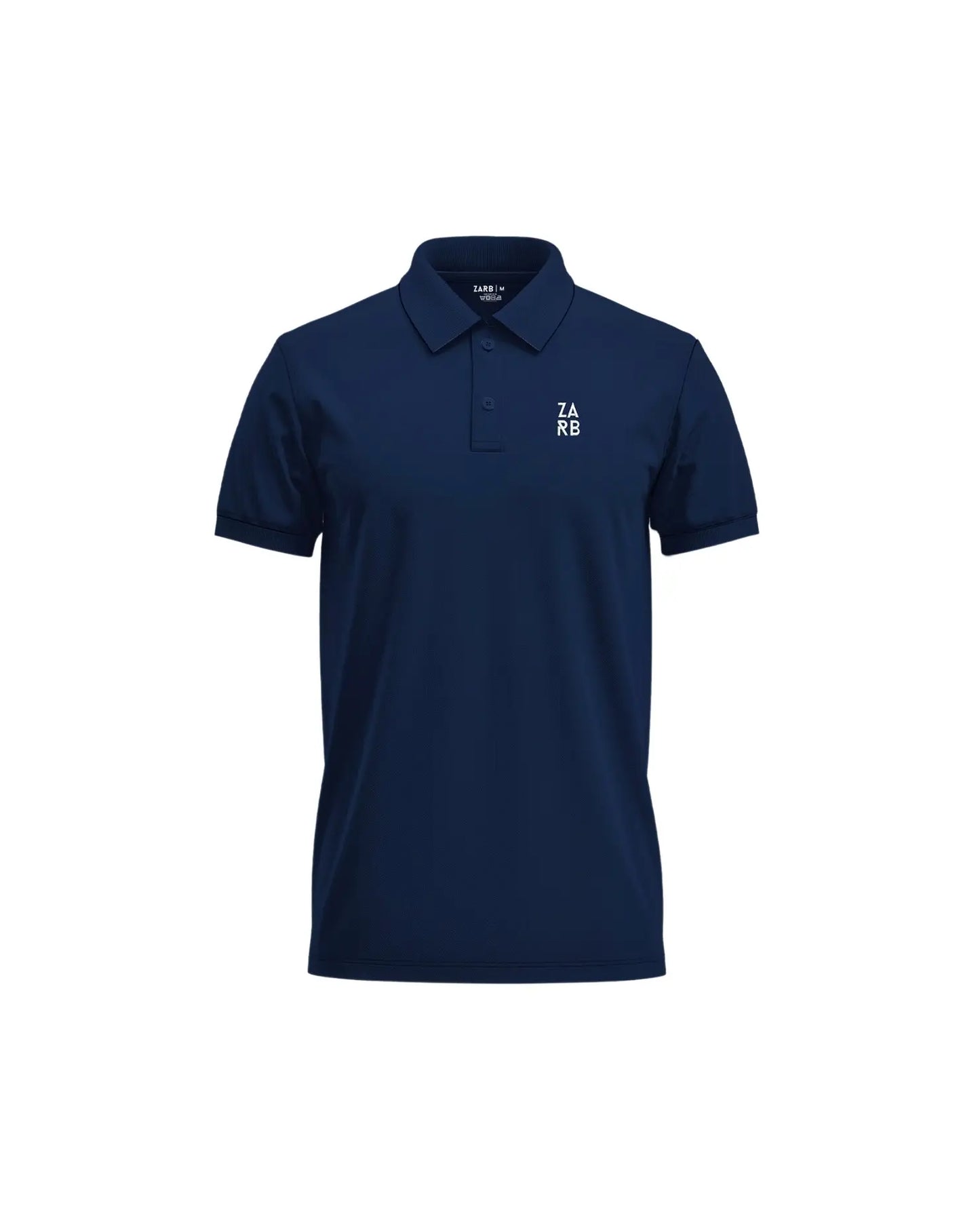 navy blue polo shirt