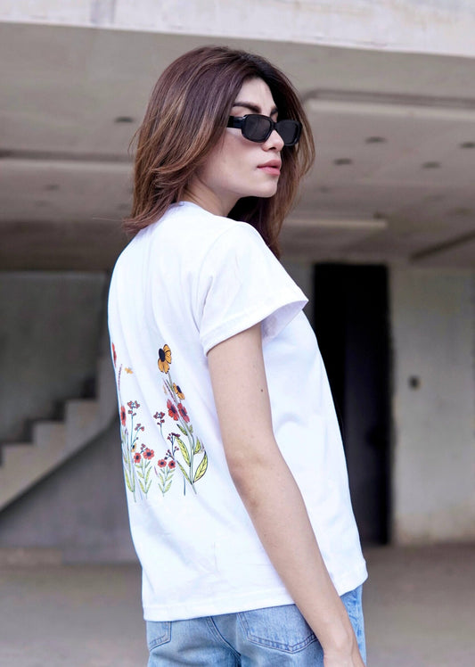 floral tee shirt