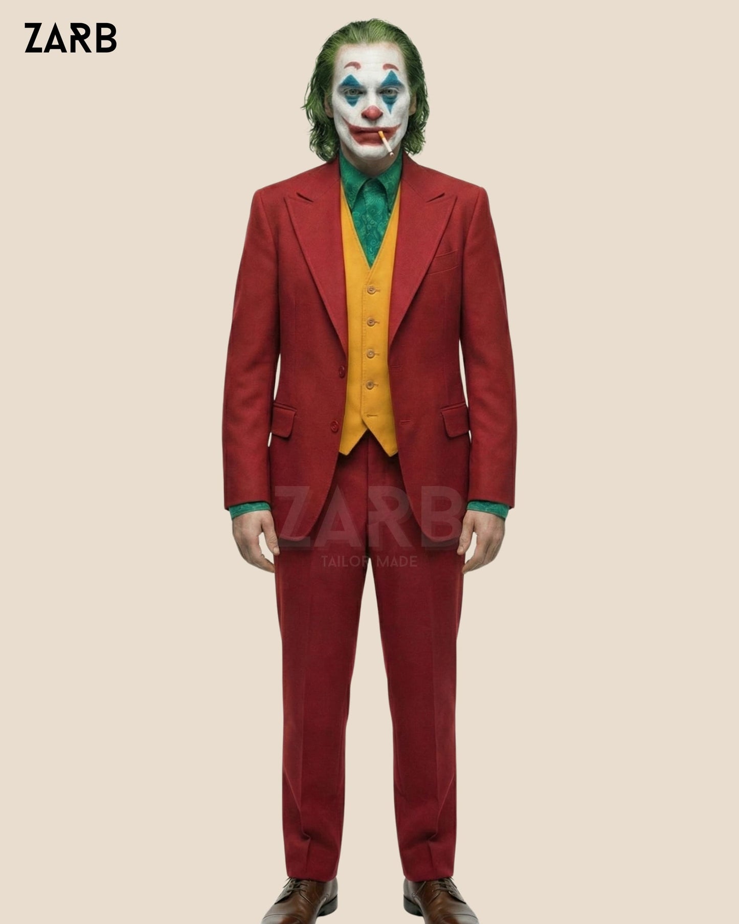 Halloween joker costume tailored suit
