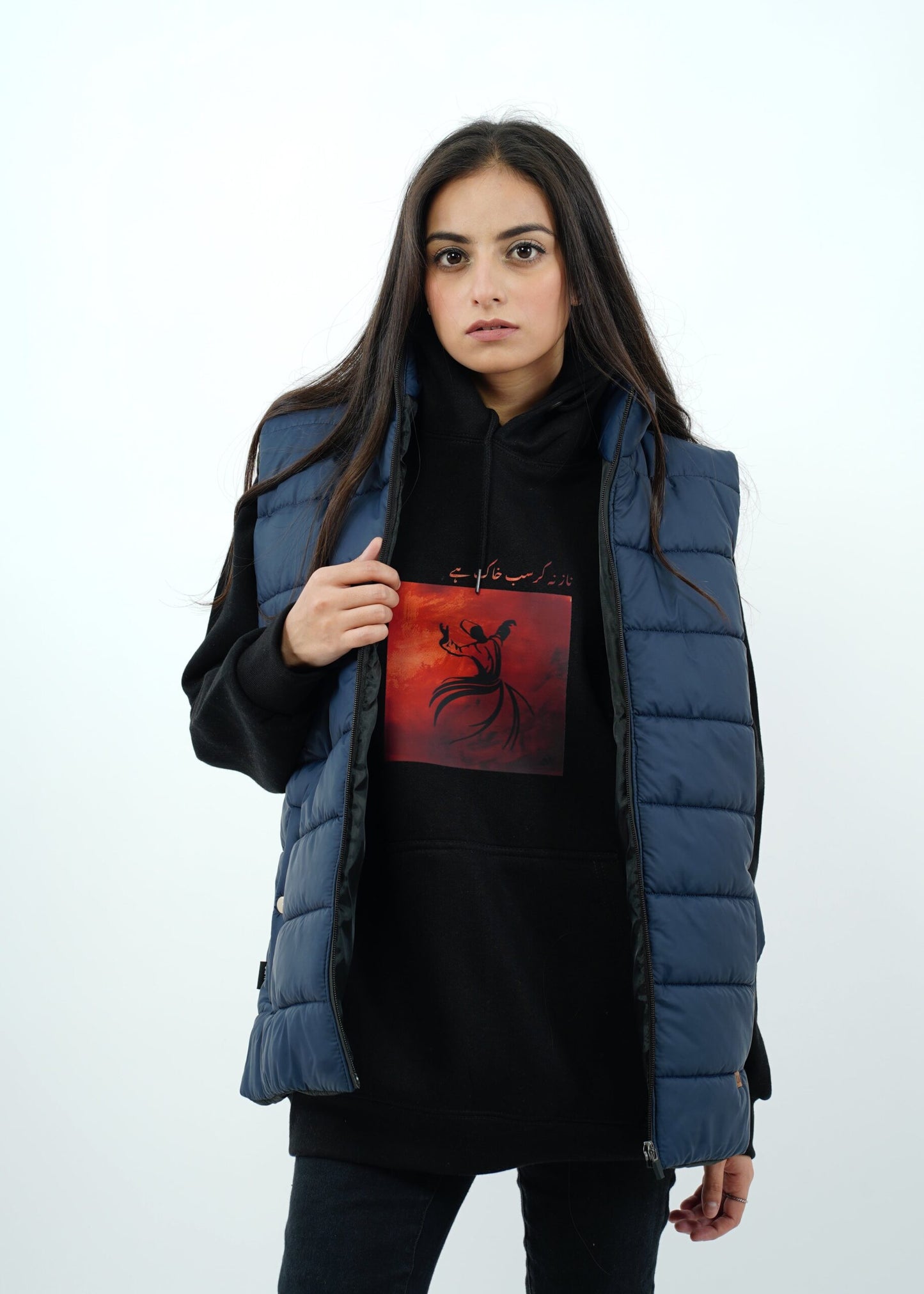 sleeveless puffer jacket