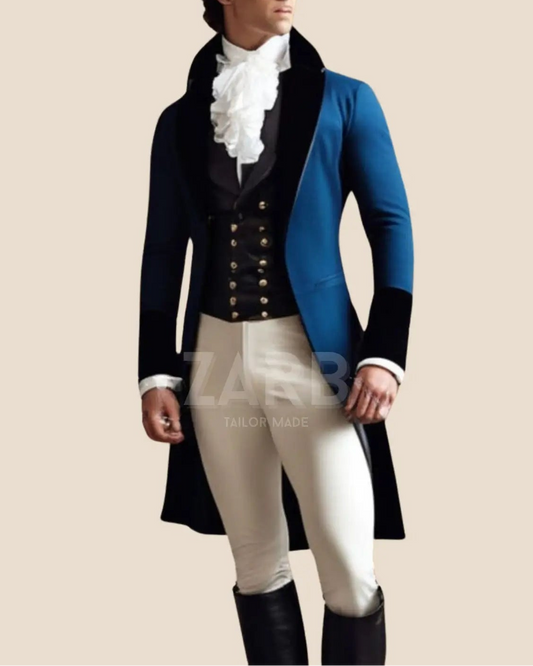 Navy Blue Tailcoat Men's Morning Suit - Custom Fit Wedding Formal Coat