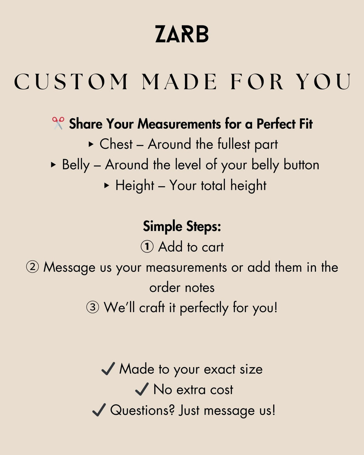 Order Customisation Note
