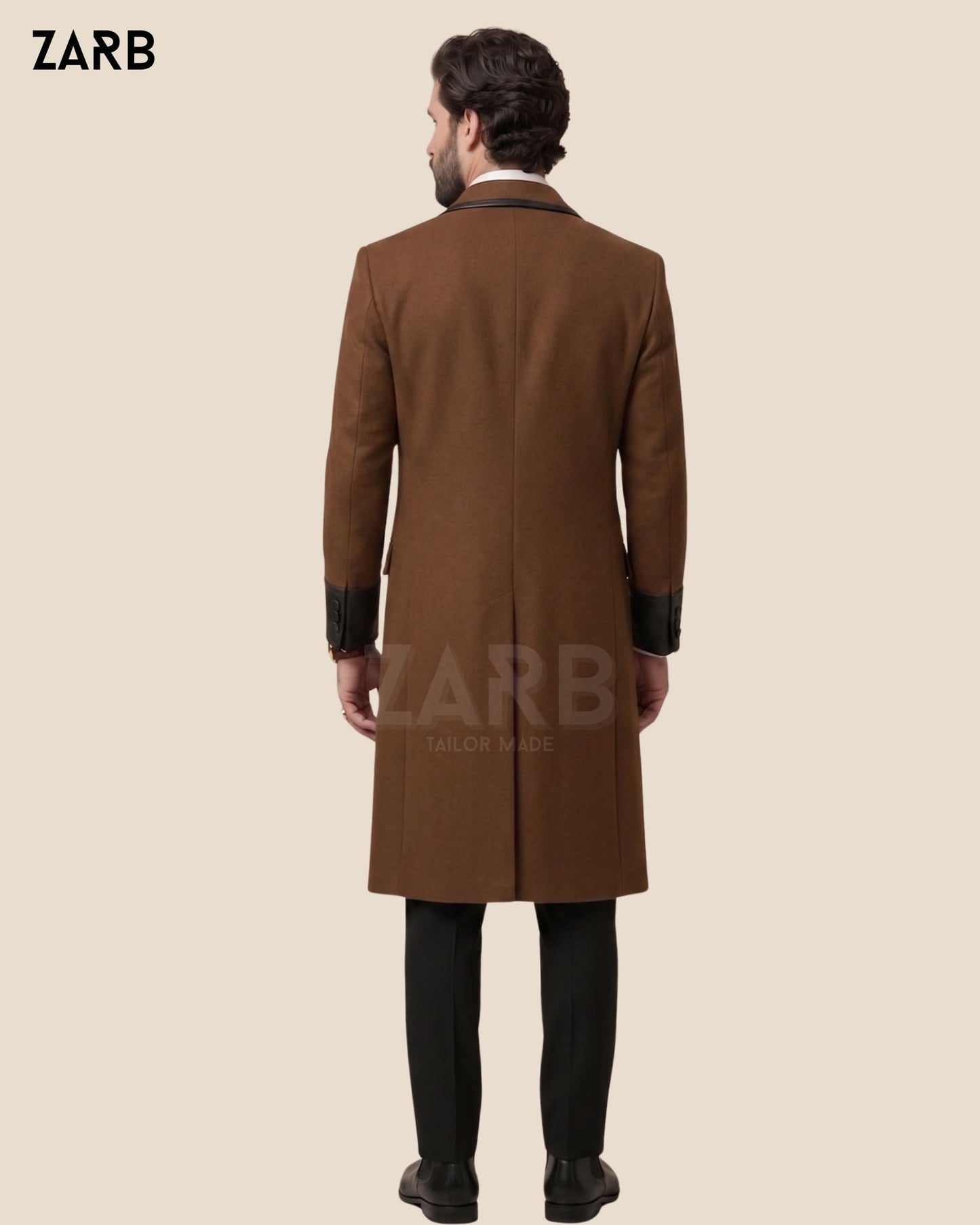Brown Wool Frock Coat | Victorian Regency Suit | Zarb Tailored | Bespoke Tailored ZARB Officials