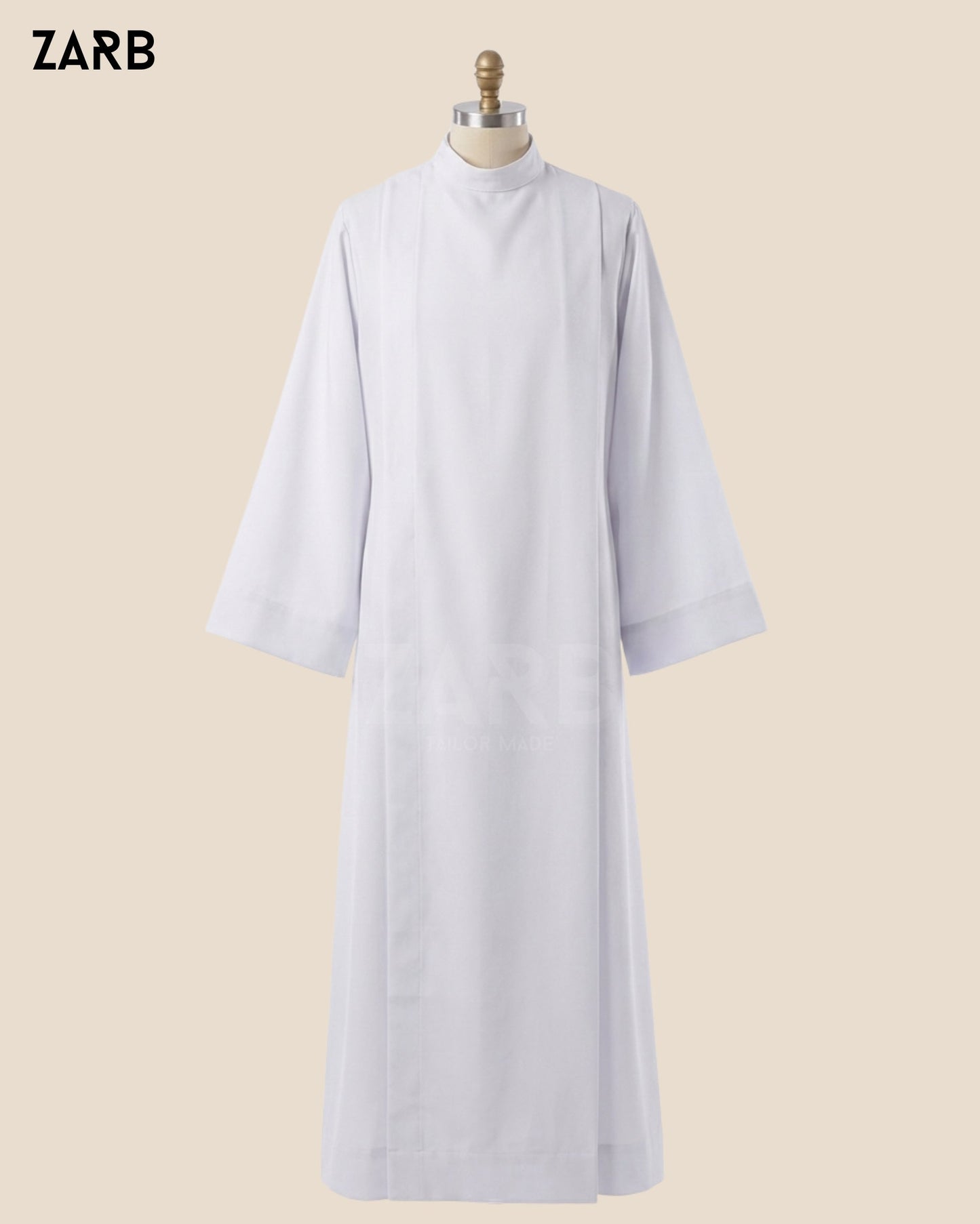 Custom White Alb Clergy Vestment Robe - Made to Measure Liturgical | Bespoke Tailored ZARB Officials