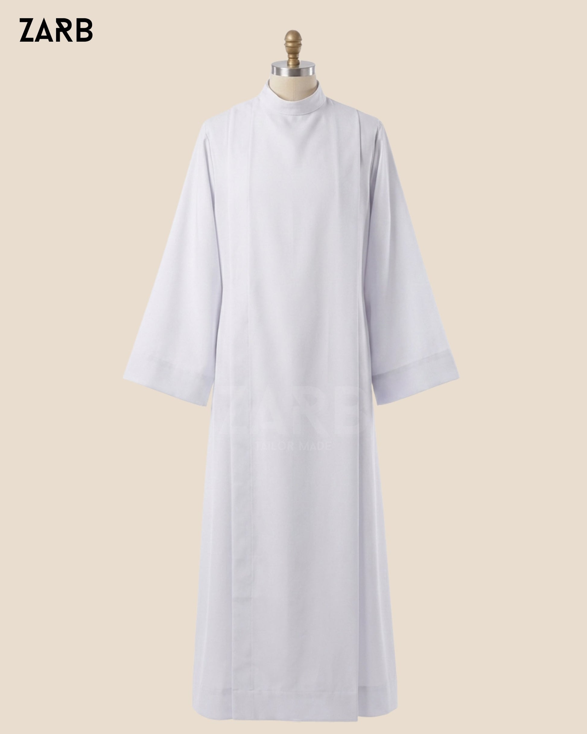 Custom White Alb Clergy Vestment Robe - Made to Measure Liturgical | Bespoke Tailored ZARB Officials