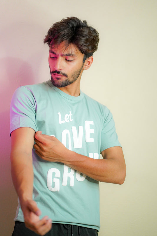 men's summer tshirt. mint color tshirt. comfortable and attractive