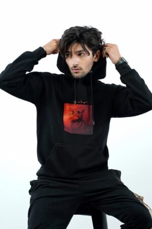 Black hoodie for mens in pakistan
