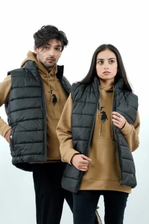 sleeveless puffer jacket